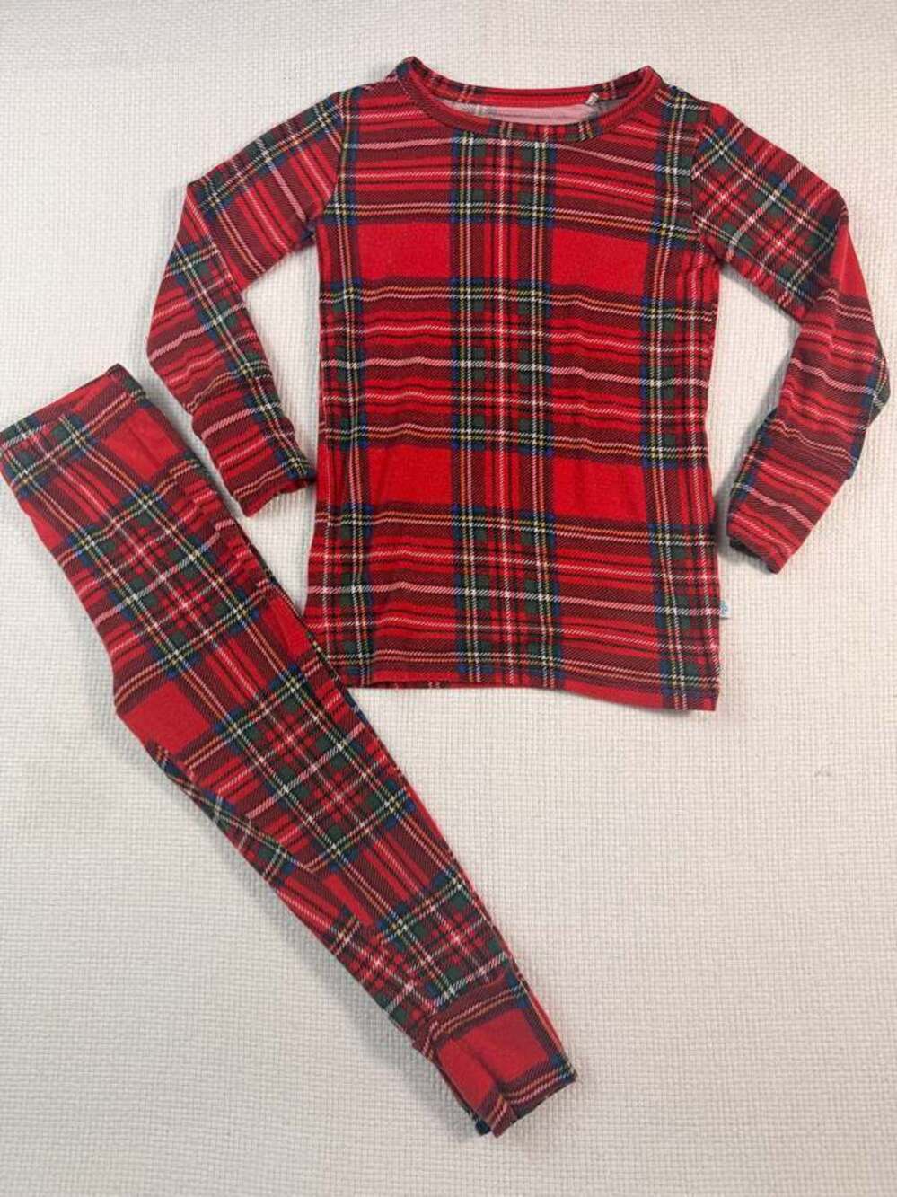 Posh Peanut Red Plaid Pajama Set Size 2T